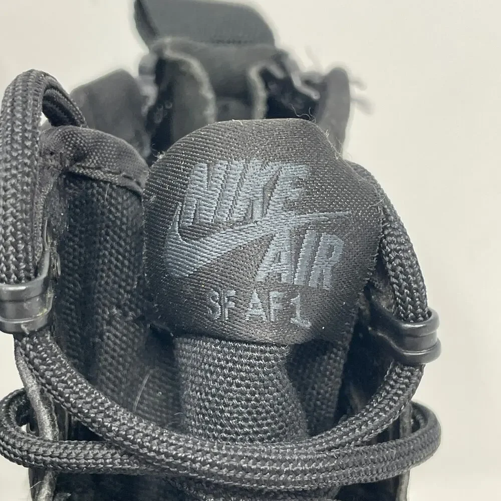 Nike Special Field Air Force 1 Mid Black Shoes Youth Size 6.5Y Zip
